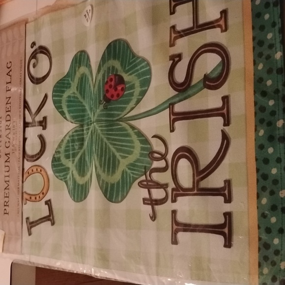 St Patrick's Day Luck of the Irish garden flag - Picture 1 of 2